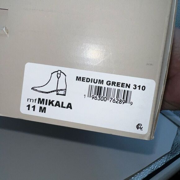 Marc Fisher Pointy Toe Booty in Medium Green Suede - Picture 8 of 9